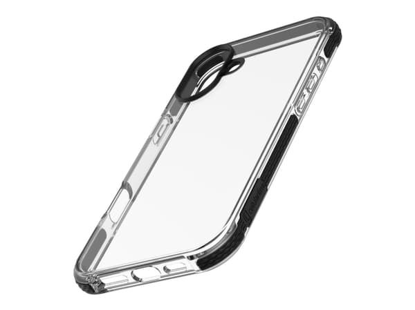 Cellularline Tetra Force Strong Guard - iPhone 16 Plus Ultra-protective, anti-shock flexible case with integrated Microban® antibacterial technology,