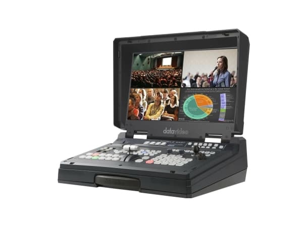 DataVideo HS-1600T MARK II, 2 kanaler, 384 Kbit/s, AAC-LC, AVC, H.264, MP4, Stereo headphone, Sort