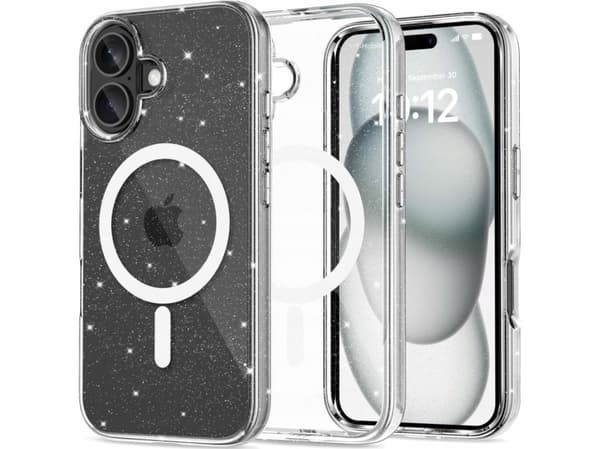 Tech-Protect TECH-PROTECT FLEXAIR HYBRID MAGSAFE IPHONE 16 GLITTER