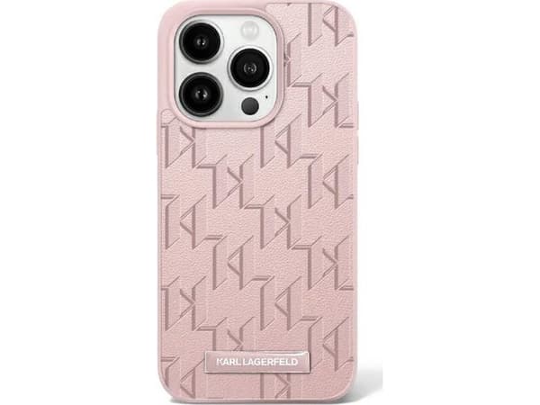 Karl Lagerfeld KLHMP16XPKHPHPORPP iPhone 16 Pro Max 6.9" vaaleanpunainen/vaaleanpunainen kovakotelo Hot Stamp Magsafe -merkki