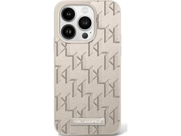 Karl Lagerfeld Karl Lagerfeld KLHMP16SPKHPORPE iPhone 16 6.1" beżowy/beige hardcase Hot Stamp Magsafe
