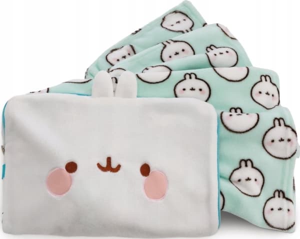 NICI 61172 Molang peitto ja tyyny 2in1 (peitto:180x100cm, tyyny:26x40cm)