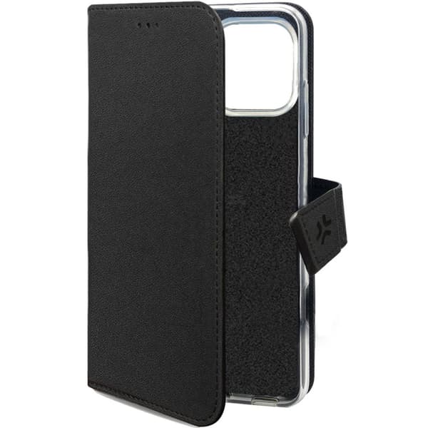 Celly Wally lommebokveske til iPhone 16 Pro Svart
