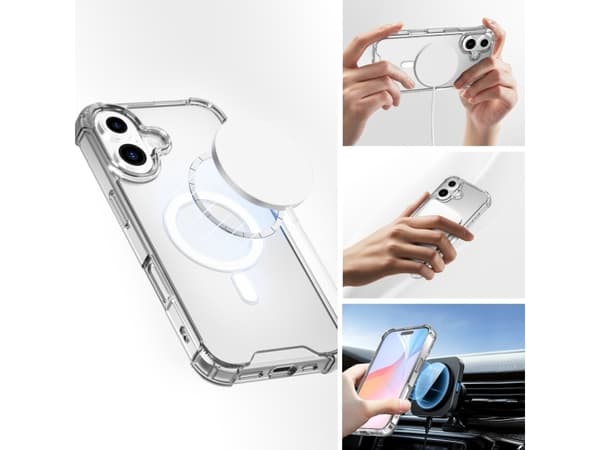 4smarts 541182, Omslag, Apple, iPhone 16, 15,5 cm (6.1"), Transparent