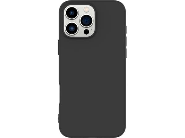 eSTUFF Infinite Vienna - Baksidesskydd för mobiltelefon - 100% recycled plastic - termoplastisk polyuretan (TPU) - svart - för Apple iPhone 16 Pro Ma