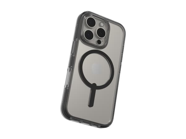 Zagg Santa Cruz Snap - Baksidedeksel for mobiltelefon - MagSafe-samsvar - grafen - gjennomsiktig, svart - for Apple iPhone 16 Pro