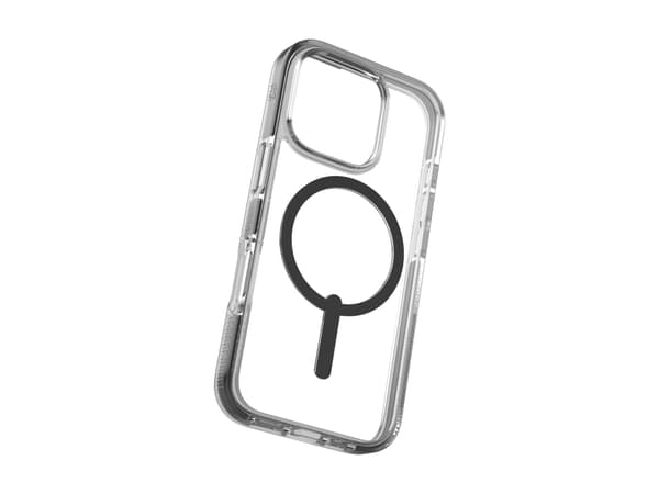 Zagg Santa Cruz Snap - Baksidedeksel for mobiltelefon - MagSafe-samsvar - grafen - gjennomsiktig, svart - for Apple iPhone 16 Pro