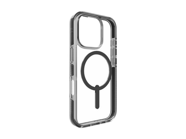 Zagg Santa Cruz Snap - Baksidedeksel for mobiltelefon - MagSafe-samsvar - grafen - gjennomsiktig, svart - for Apple iPhone 16 Pro