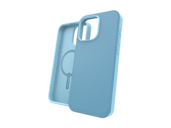 Zagg SoHo Snap - Baksidesskydd för mobiltelefon - MagSafe-kompatibilitet - grafen, termoplastisk polyuretan (TPU) - blå - för Apple iPhone 16 Pro Max