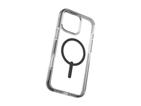 Zagg Santa Cruz Snap - Baksidedeksel for mobiltelefon - MagSafe-samsvar - grafen - svart, gjennomsiktig - for Apple iPhone 16 Pro Max