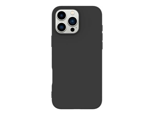eSTUFF Infinite Vienna - Baksidedeksel for mobiltelefon - 100% recycled plastic - termoplast-polyuretan (TPU) - svart - for Apple iPhone 16 Pro Max