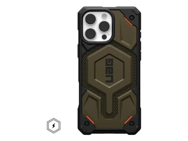 Urban Armor Gear Monarch Pro Kevlar, Etui, Apple, iPhone 16 Pro Max, 17,5 cm (6.9"), Sort, Grønn