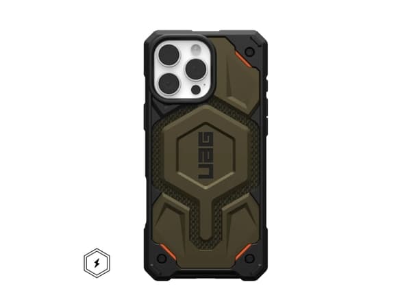 Urban Armor Gear Monarch Pro Kevlar, Etui, Apple, iPhone 16 Pro Max, 17,5 cm (6.9"), Sort, Grønn