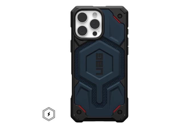 Urban Armor Gear Monarch Pro Kevlar, Etui, Apple, iPhone 16 Pro Max, 17,5 cm (6.9"), Marineblå, Sort