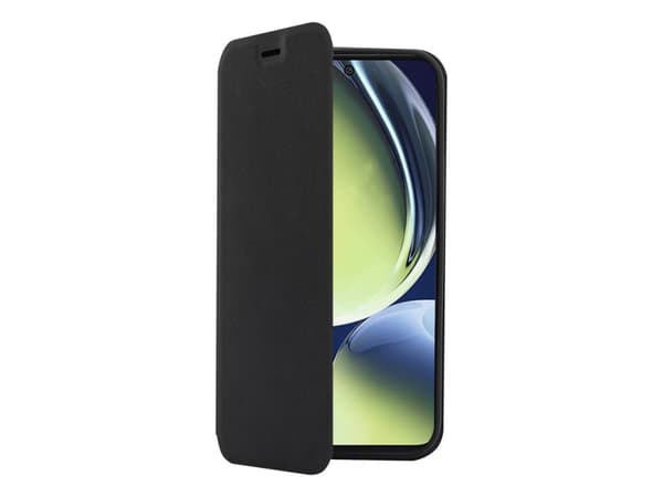 Screenor Clever - Vikbart fodral för mobiltelefon - eco-läder, termoplastisk polyuretan (TPU) - svart - för OnePlus Nord 4