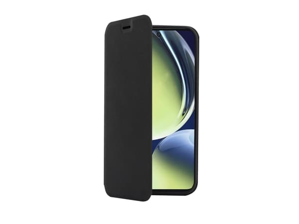 Screenor Clever - Vikbart fodral för mobiltelefon - eco-läder, termoplastisk polyuretan (TPU) - svart - för OnePlus Nord 4