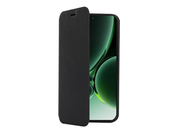 Screenor Clever - Vikbart fodral för mobiltelefon - eco-läder, termoplastisk polyuretan (TPU) - svart - för OnePlus Nord 4