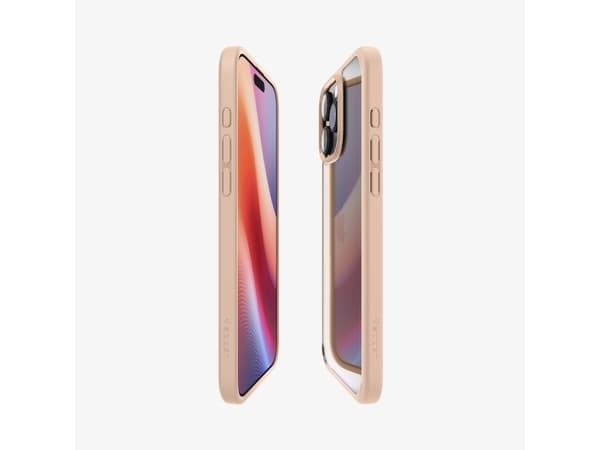 Spigen Ultra Hybrid, Omslag, Apple, iPhone 16 Pro, 16 cm (6.3"), Rosa, Transparent