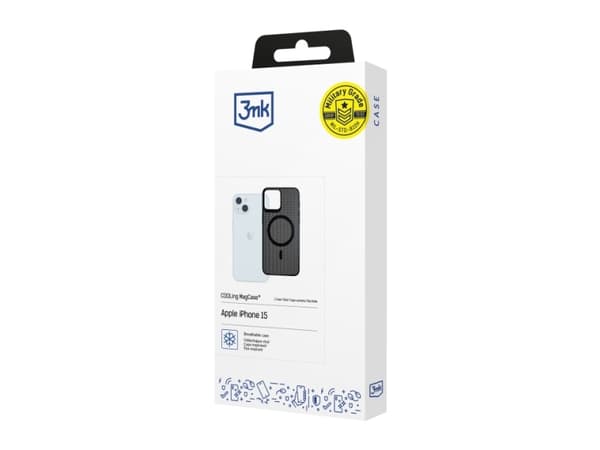 3MK COOLing MagCase pro, Cover, Apple, iPhone 15, 15.5 cm (6.1"), Black