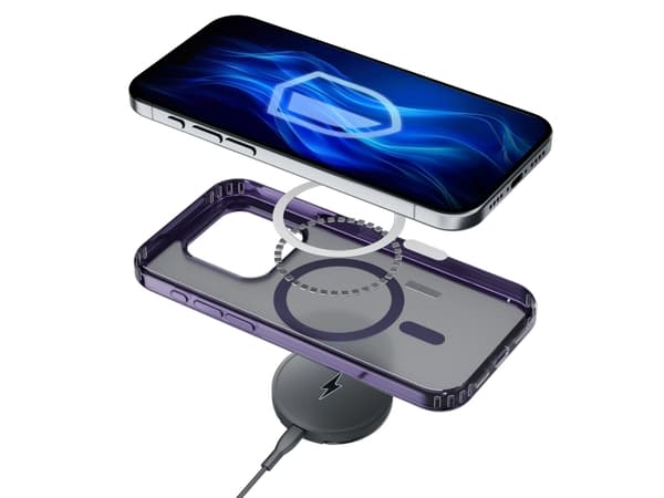3MK Frosty MagCase, Etui, Apple, iPhone 16 Pro Max, 17,5 cm (6.9"), Lilla, Gjennomsiktig
