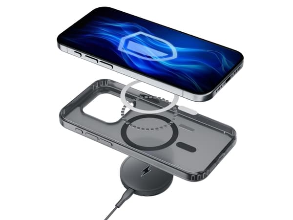 3MK Frosty Mag Apple iPhone 15 Pro telefondeksel i svart farge