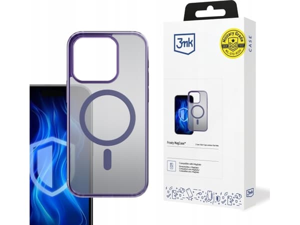 3MK Etui Frosty MagCase Purple do Apple iPhone 15 Pro