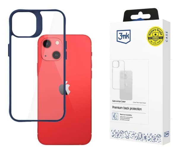 3MK Satin Armor Case+ iPhone 13 sininen/sininen