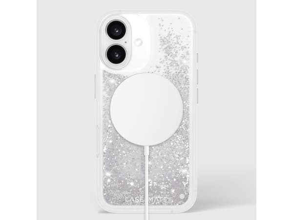 Case-mate CM054596, Cover, Apple, iPhone 16, 15.5 cm (6.1"), Silver, Transparent