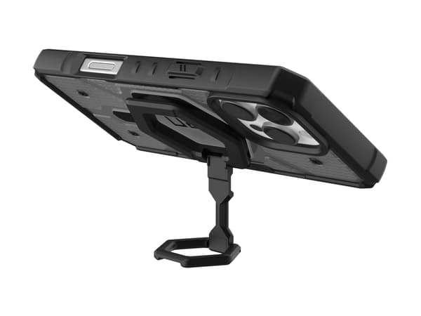 UAG Pathfinder Clear MagSafe Series - Baksidesskydd för mobiltelefon - svart ringställ - MagSafe-kompatibilitet - 20 % återvunnet material - ask - fö