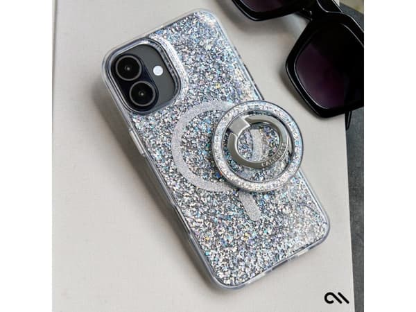 Case-mate Twinkle Disco MagSafe, Cover, Apple, iPhone 16 Plus, 17 cm (6.7"), Silver