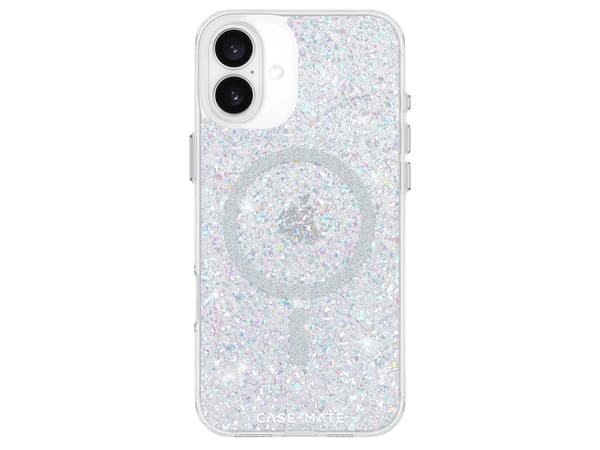 Case-mate Twinkle Disco MagSafe, Cover, Apple, iPhone 16 Plus, 17 cm (6.7"), Silver