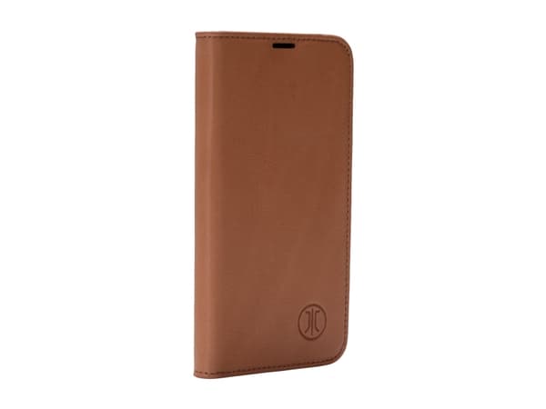 JT BERLIN BookCase Tegel, Folio, Apple, iPhone 16, 17 cm (6.7"), Cognac colour