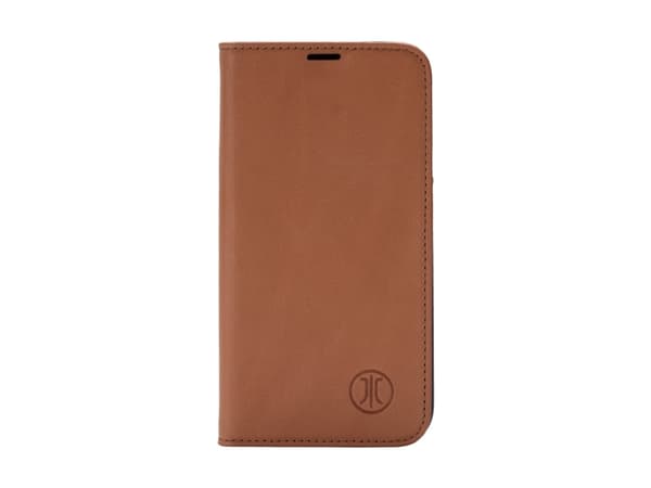 JT BERLIN BookCase Tegel, Folio, Apple, iPhone 16, 17 cm (6.7"), Cognac colour