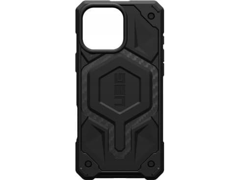 Urban Armor Gear Monarch Case Mobiltelefon backcover Apple iPhone 16 Pro Max Carbon Induktiv opladning 114461114242