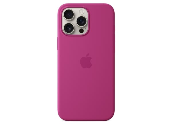 Apple silikondeksel med MagSafe for iPhone 16 Pro Max - fuchsia, deksel, Apple, iPhone 16 Pro Max, 17,5 cm (6,9"), Fuchsia