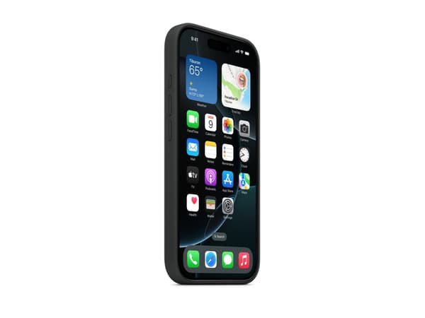 Apple iPhone 16 Pro Silicone Case with MagSafe - Black, Cover, Apple, iPhone 16 Pro, 16 cm (6.3"), Black