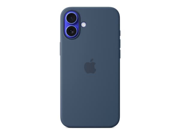 Apple - Baksidesskydd för mobiltelefon - MagSafe-kompatibilitet - silikon - denim - för iPhone 16 Plus