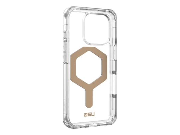 Urban Armor Gear Plyo, Omslag, Apple, iPhone 16 Pro, 16 cm (6.3"), Guld, Transparent