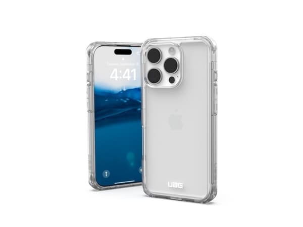 Urban Armor Gear Plyo Case Mobiltelefon backcover Apple iPhone 16 Pro Ice, Transparent Induktiv opladning 114484114343