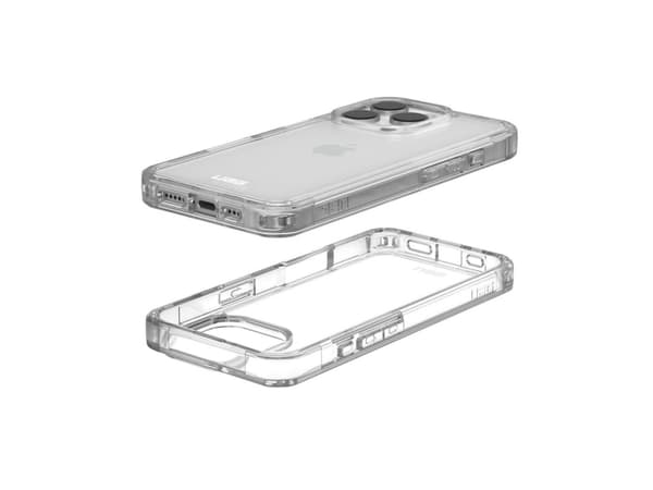 Urban Armor Gear Plyo Case Mobiltelefon backcover Apple iPhone 16 Pro Ice, Transparent Induktiv opladning 114484114343