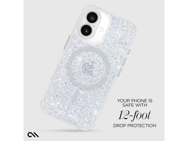 Case-mate CM054334, Cover, Apple, iPhone 16, 15.5 cm (6.1"), Silver