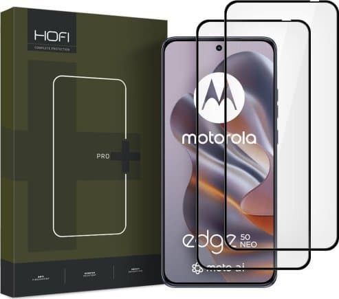 HOFI GLASS PRO+ 2-PACK HÄRDAT GLAS MOTOROLA EDGE 50 NEO SVART