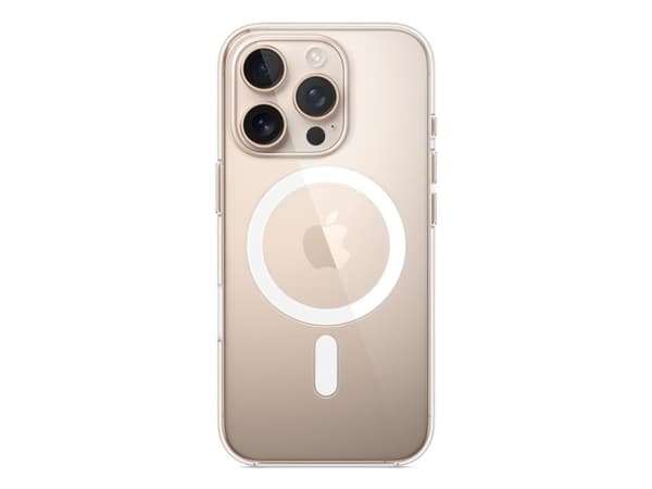 Apple - Baksidesskydd för mobiltelefon - MagSafe-kompatibilitet - polykarbonat - klar - för iPhone 16 Pro