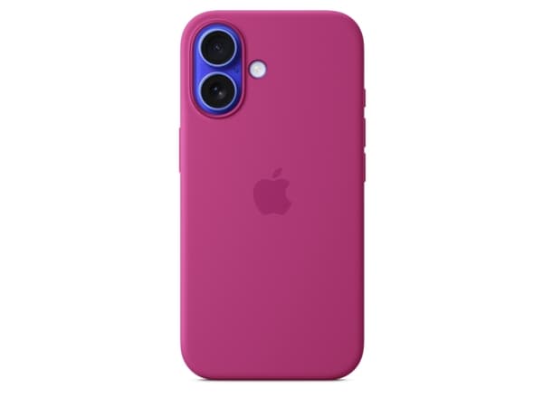 Apple - Baksidesskydd för mobiltelefon - MagSafe-kompatibilitet - silikon - Fuchsia - för iPhone 16