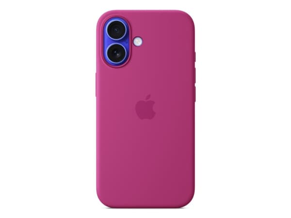 Apple - Baksidesskydd för mobiltelefon - MagSafe-kompatibilitet - silikon - Fuchsia - för iPhone 16