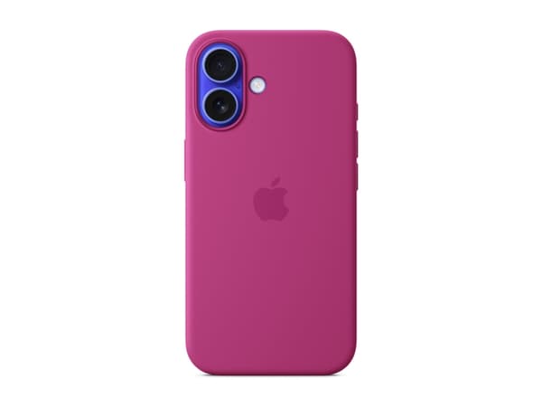 Apple - Baksidesskydd för mobiltelefon - MagSafe-kompatibilitet - silikon - Fuchsia - för iPhone 16
