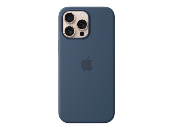Apple - Baksidedeksel for mobiltelefon - MagSafe-samsvar - silikon - denim - for iPhone 16 Pro Max