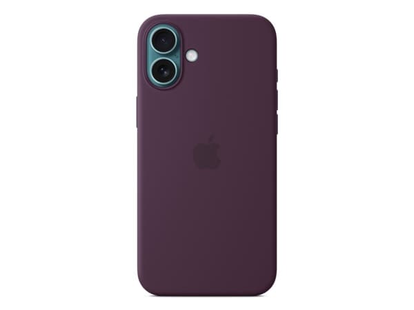 Apple - Baksidesskydd för mobiltelefon - MagSafe-kompatibilitet - silikon - plommon - för iPhone 16 Plus