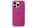 Miniatyrbild 3 av 5: Apple - Baksidesskydd för mobiltelefon - MagSafe-kompatibilitet - silikon - Fuchsia - för iPhone 16 Pro