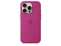 Miniatyrbild 4 av 5: Apple - Baksidesskydd för mobiltelefon - MagSafe-kompatibilitet - silikon - Fuchsia - för iPhone 16 Pro